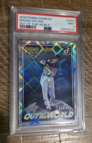 Panini 2018 Donruss Shohei Ohtani Out of This World #OW5 PSA 9 /999 Angels MLB