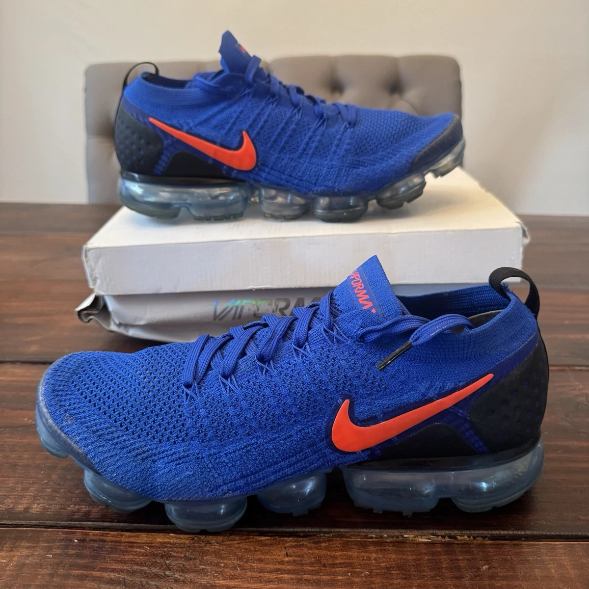 Nike Air VaporMax Flyknit 2 Gym Blue for Sale | Authenticity