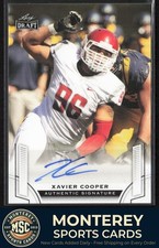 Xavier Cooper 2015 Leaf Draft Autographs AU #BA-XC1 Washington State Cougars