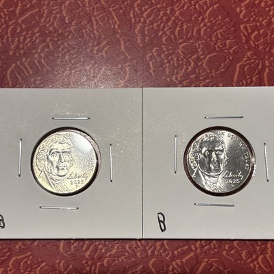 2025 P and D Jefferson Nickels From Original Bank Rolls. BONUS COIN!! (B)