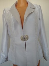 Lily Taylor Elegant White Women's Blazer Size 6