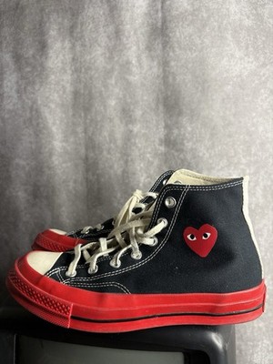 Converse Chuck Taylor All-Star 70 Hi Comme des Garcons PLAY Black Size 6 Mens