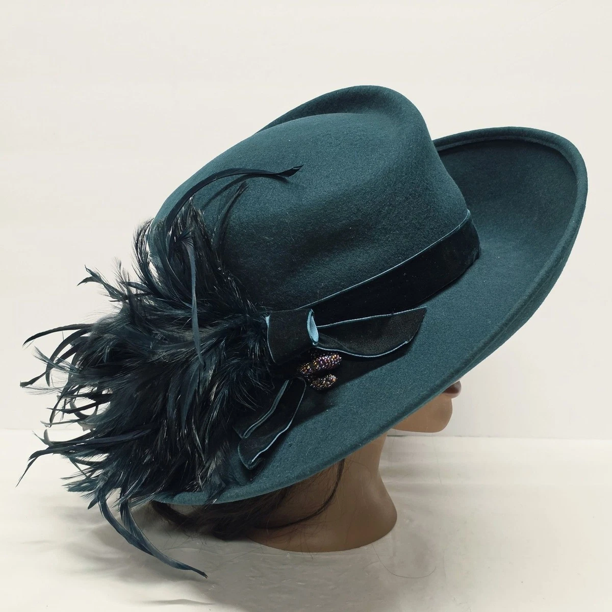 Juan ELL Vintage Pom Pom Church Hat Vintage WHITTALL & SHON Ladies Church Hat Yellow & Black  main image 3