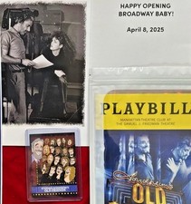 Stephen Sondheim Opening Night BROADWAY BABY Card OLD FRIENDS Playbill Bundle