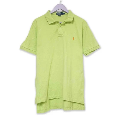 Polo Ralph Lauren Vert Clair Uni - Taille M Homme - Photo 1/4
