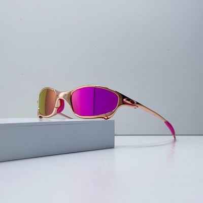 Oakley Juliet X-Metal Sunglasses Rose Gold Purple Iridium Vintage