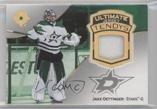 2022-23 Upper Deck Ultimate Collection Tendys Jersey Jake Oettinger #UT-JO 15ok