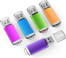 5 Pack 64GB USB 2.0 Flash Drive Thumb Drive Memory Stick Jump Drives