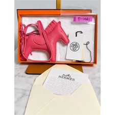 Hermes Pink Horse Bag Charm