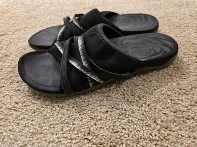 Merrell Terran 3 Cush Sandals Slides Black Comfort Women s Size 10