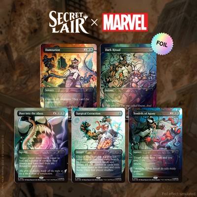 Magic the Gathering MTG Secret Lair x Marvel s Spider-Man: Venom Unleashed -Foil