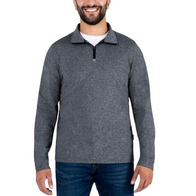 Gerry Active Men's Grey Quarter Zip Sporty Lightweight Sweatshirt Size M