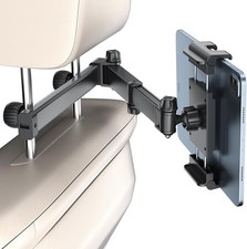 PLDHPRO Tablet Holder for Car Headrest Mount iPad Backseat double fold, Black