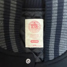 Buried Alive Real Leather Bomber Jacket - Size M