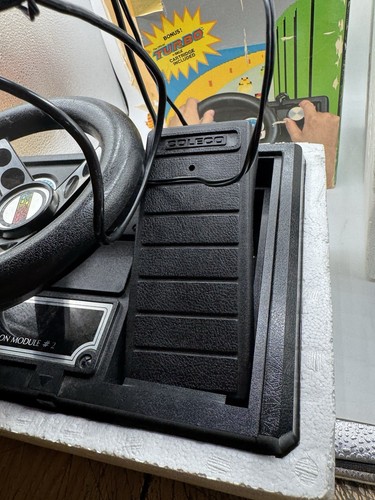 Vintage ColecoVision Expansion Module #2 Steering Wheel And Pedal - Original Box - Picture 7 of 15