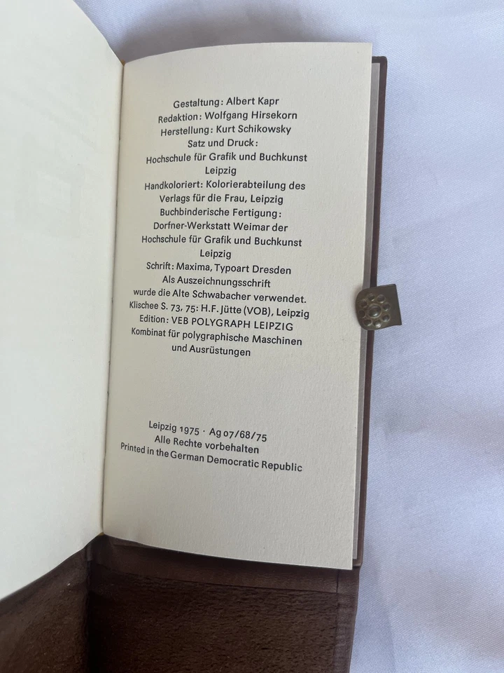 Ganzleder Beutelbuch Alter Wein in neuen Schläuchen nummeriert - Bild 4 von 4