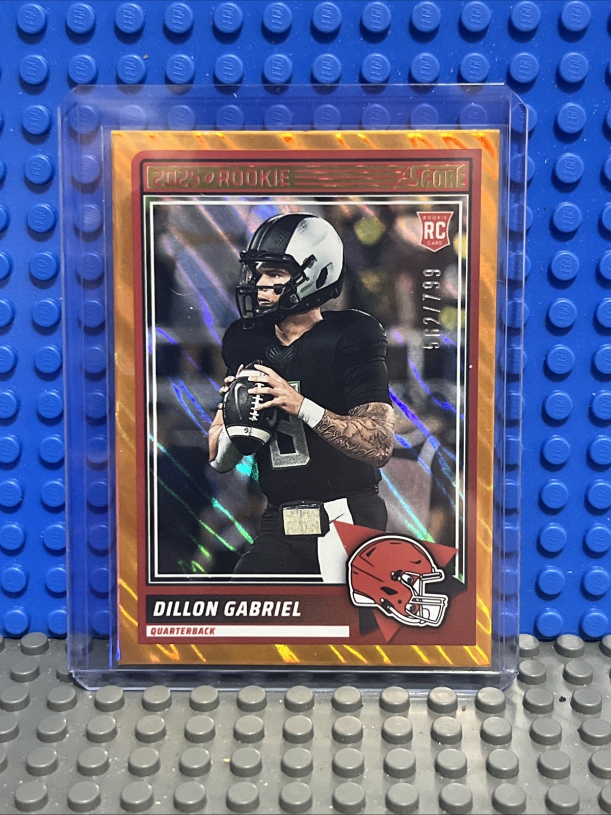 2025 Panini Score Lava Parallel /799 RC Dillon Gabriel - #41 Cleveland Browns NM
