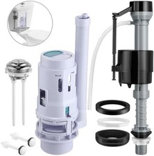 3" Dual Flush Valve Replacement Kit for 2-Piece Toilet Water Tank Parts with Toi