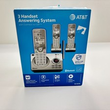 AT T Connect to Cell 3-Handset Cordless Telephone White/Silver DL72310