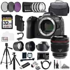 Canon EOS R6 II RF 85mm f/1.2 L USM DS Lens 32GB Ext Bat 9PC Filtr-MEGA Kit