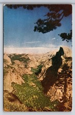 Vintage Yosemite Glacier Point Half Dome Color Card Postcard Mike Roberts