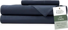 Hotel Sheets Direct 3 Piece Bed Sheet Set Twin Size, 100% Viscose Derived 