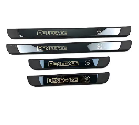 Protections seuils de porte Jeep Renegade BU BV noir : accessoires de carrosserie anti-rayure