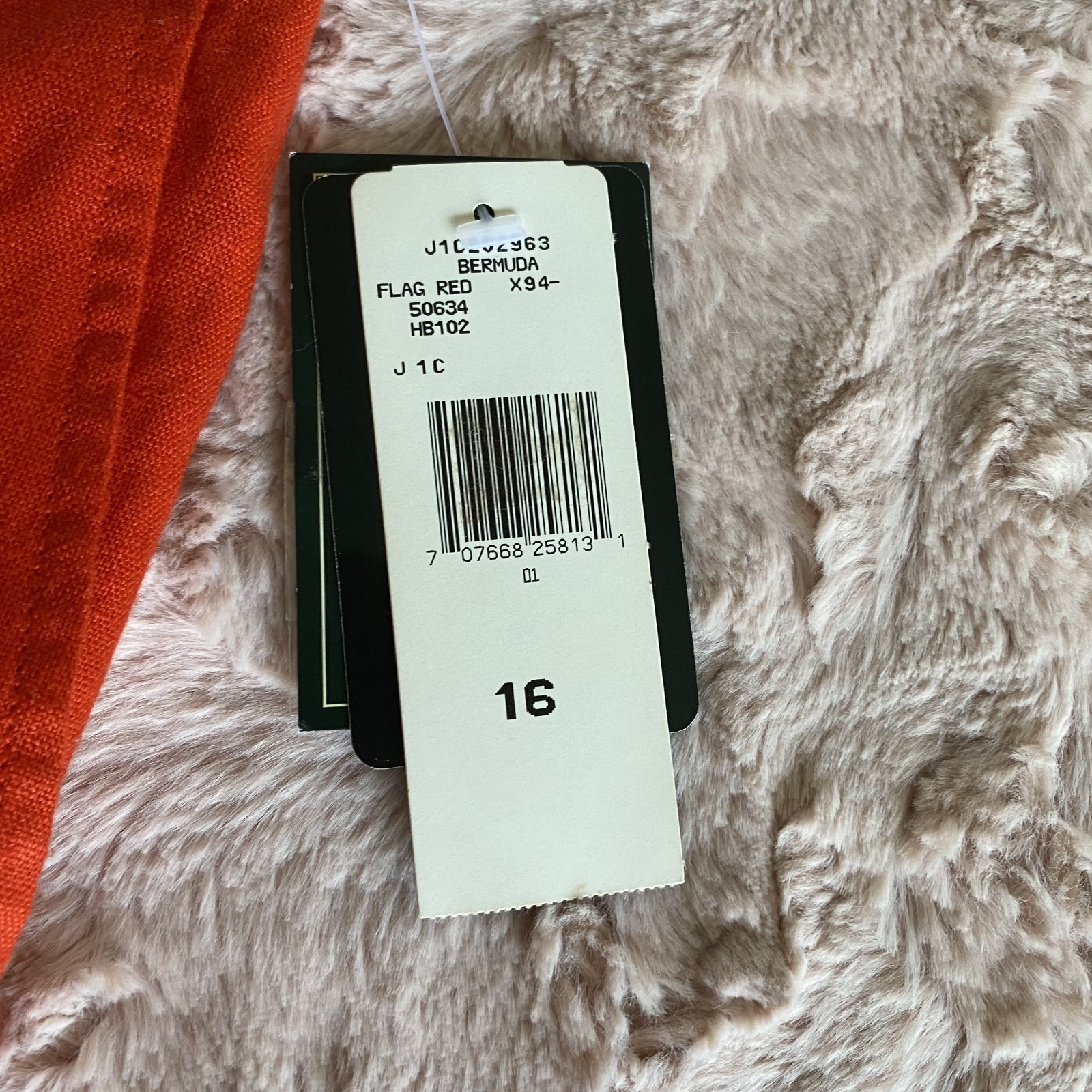 NWT Lauren Ralph Lauren Shorts Womens 16 Orange Red 100% Linen Inseam 5.5" thumbnail 9