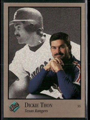 Dickie Thon 1992 Studio #250 Texas Rangers