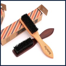 Barbertop Men Beard Brush Wooded Handle Soft Hair Cleaning Brush Broken Hair