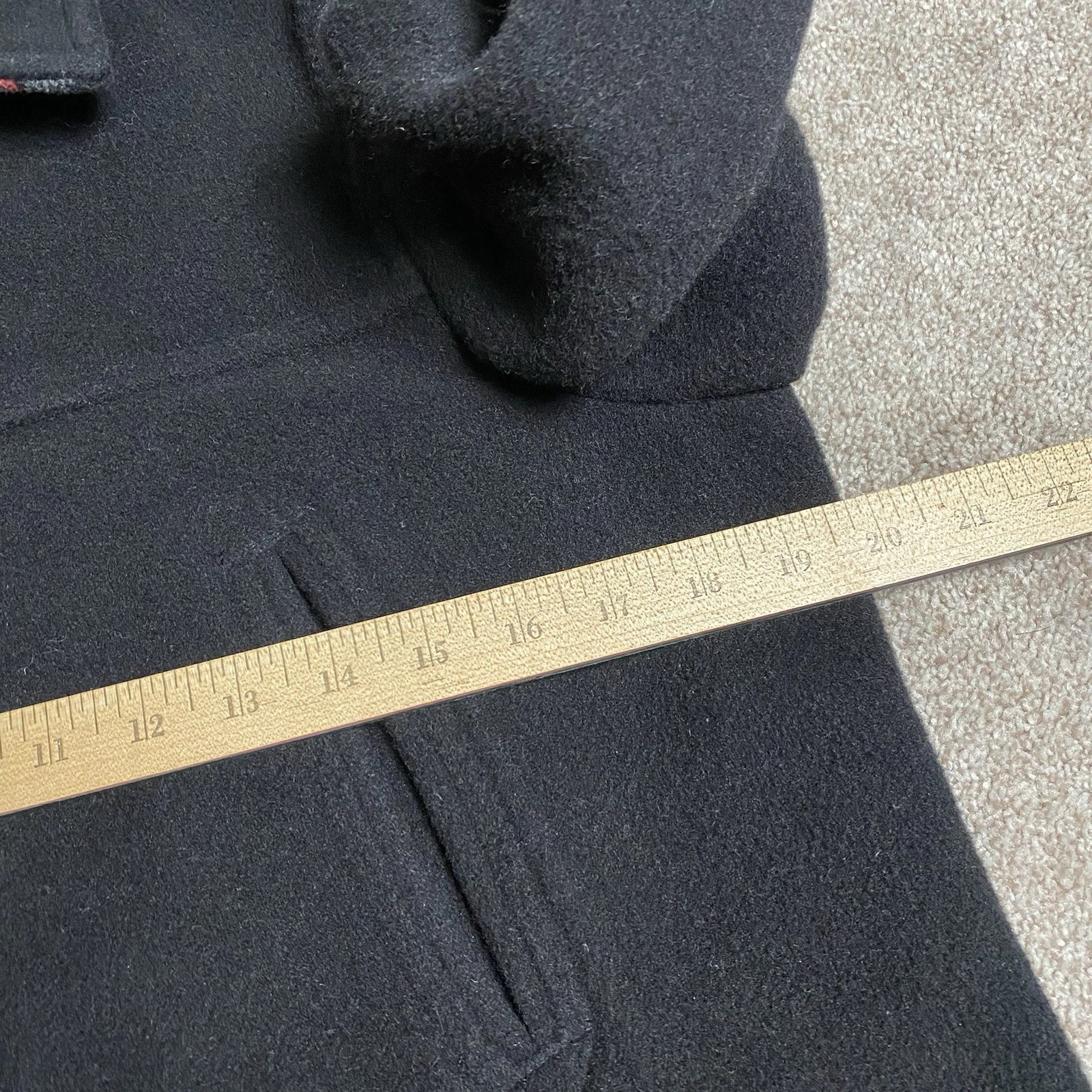 Gloverall Original English Coat Jacket Black Wool Donkey Formal Chore 36 XS - product detail image 5