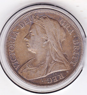 1899 Silver (92.5%) Coin Half Crown (2/6) Queen Victoria