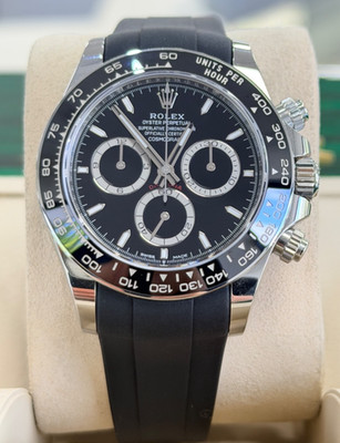 Rolex Cosmograph Daytona 126500LN Steel Oyster Band +  Rubber B Band Box / Paper