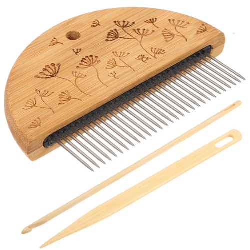 Wood Weaving Crochet Tapestry Loom Tool Beginner Kit Comb Hand Knitting Tools - Picture 12 of 12