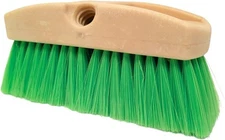 Green Obround Flow Through Scrub Brush for Cleaning-Car Wash Brush with 8 Inch