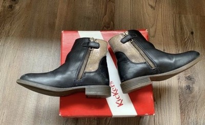 Kickers Mädchen Rusty Klassische Stiefel Kinder Leder Stiefel Boot EU27