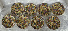 Vintage Royal Winton Grimwades Sweet Pea 6 1/2” Saucers Set of 8, No Cups