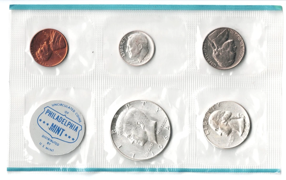 1964 精铸美国硬币精制套币| eBay