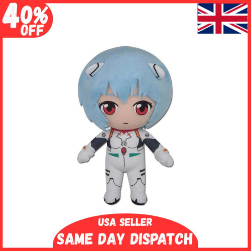 Neon Genesis Evangelion Rei Plugsuit Plush Doll Anime For Christmas Gift NWT 8"