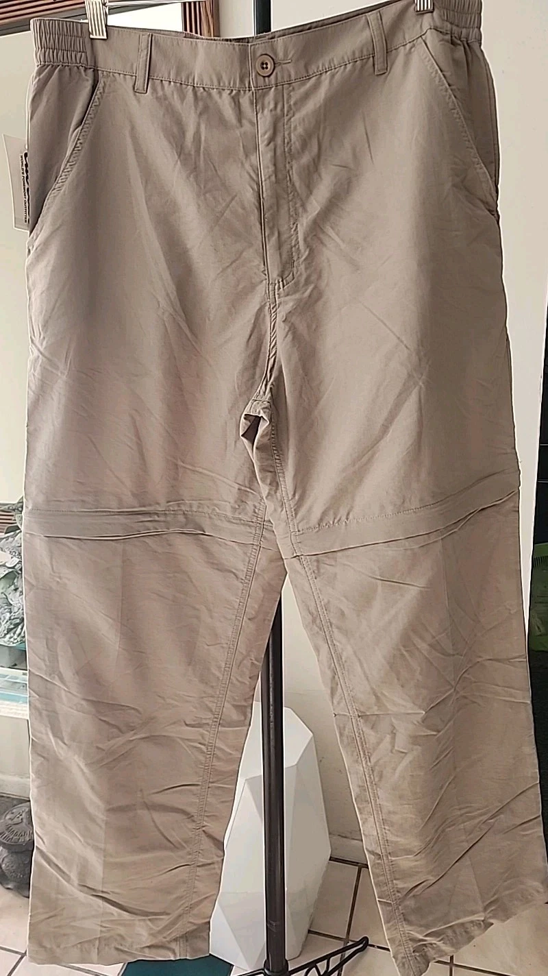 NWT Cabelas W34" L32" UPF 30 Sun Protect Convertible Pant Short Hike Fish Golf