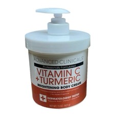 Advanced Clinicals Vitamin C + Gelbwurz Aufhellung Gesicht Körper & Creme 15 Fl