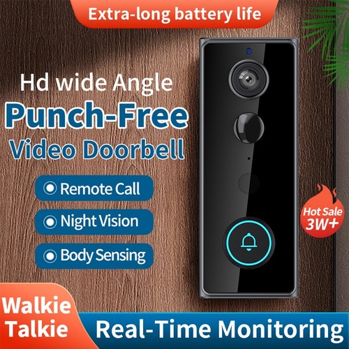 Türklingel mit Kamera HD WLAN Nachtsicht WiFi Video Funkklingel Ring Doorbell DE - Bild 16 von 20