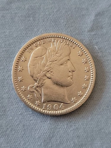 1904 O Barber Quarter--ungraded, likely details