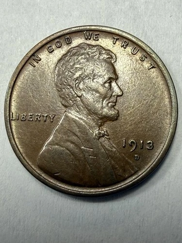** 1913-D LINCOLN CENT- AU+  (UPGRADE THAT SPOT IN YOUR SET)  PRICED TO SELL🔥**