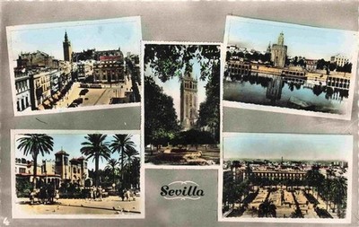 SEVILLA Andalucia ES Giralda Torre-del-Oro Plaza-de-España Parque-Maria-Luisa Pa