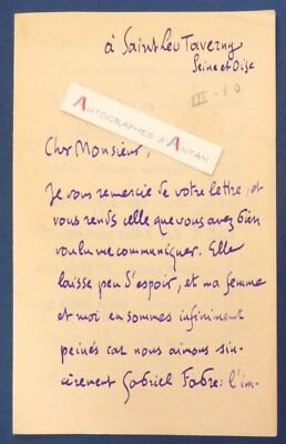   L.A.S Camille MAUCLAIR Gesundheit Gabriel FABRE Komponist Dr. Dally Brief
