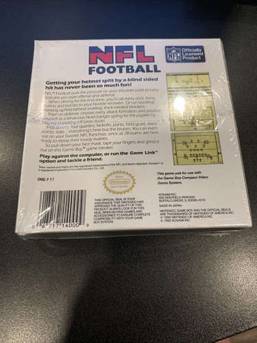 New Konami NFL Football Nintendo Game Boy Factory Sealed WATA VGA - Picture 2 of 10