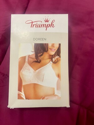 TRIUMPH DOREEN 38 D Skin Beige Soft Cup Mesh Bra, Wireless, no padding! NEW!