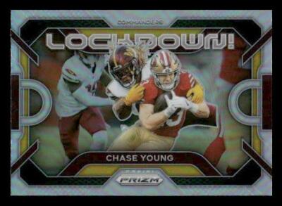 2023 Panini Prizm #LD-15 Chase Young Lockdown! Prizms Silver Washington