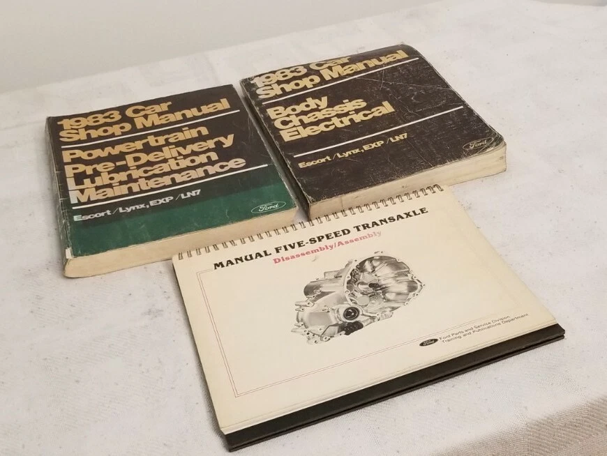 (1983) Ford Escort/Lynx - Carrocería/Chasis y eléctrico/tren motriz - Juego manual de taller Foto 3 de 4